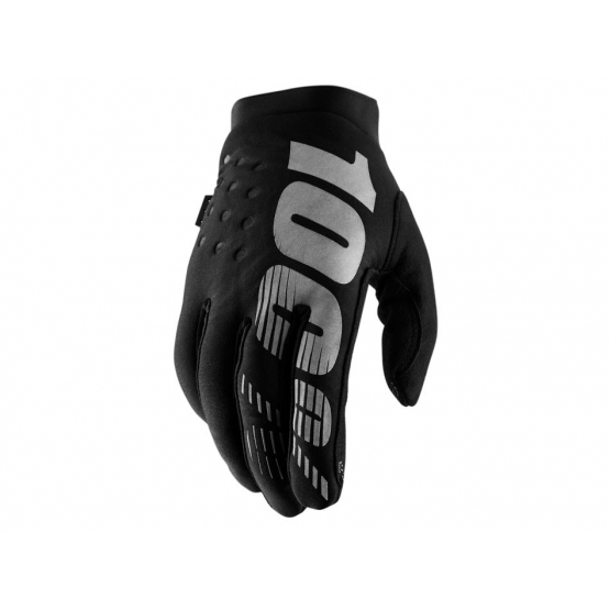 100% Brisker Cold Weather Glove black/grey S