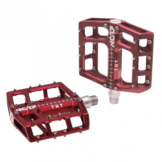 NC-17 Sudpin IV XL TNT CNC 17,7mm hoch Pedal, Przisionslager rot