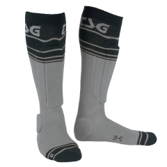 TSG Riot Socks grey-striped