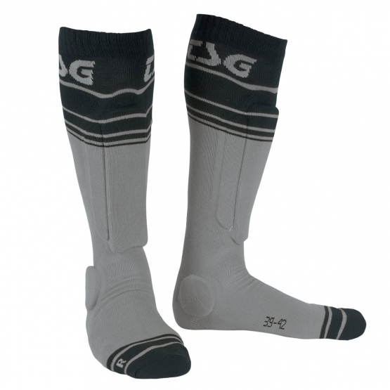 TSG Riot Socks grey-striped EU 43-46