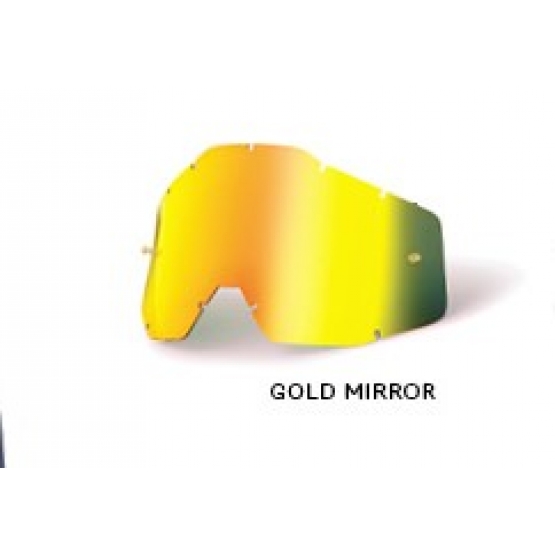 100% Youth Mirror Replacement anti fog lens gold mirror