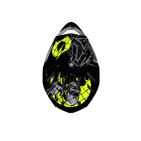 Oneal Backflip Helmet Zombie black neon yellow