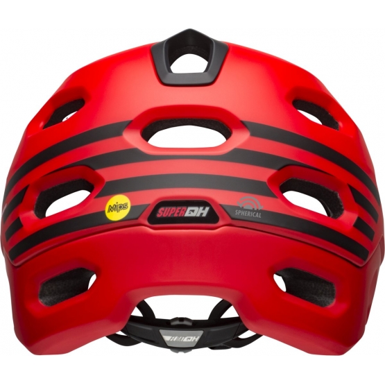 Bell Super DH Spherical Helm matt/gloss red black Fasthouse