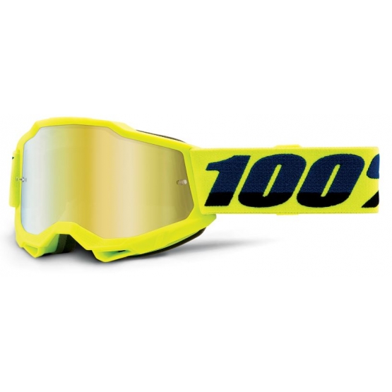 100% Accuri Gen. 2 Youth goggle anti fog mirror lens fluo yellow