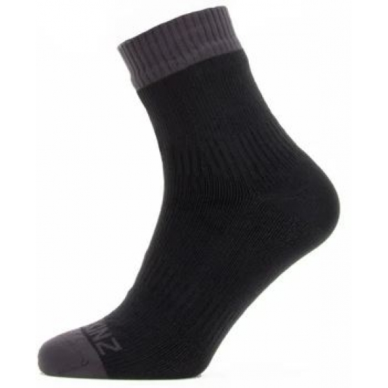 Sealskinz Waterproof Warm Weather Ankle Length Sock black grey
