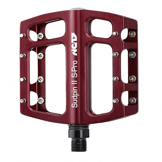 NC-17 Sudpin II S-Pro CNC Pedal, Przisionslager 15mm hoch rot