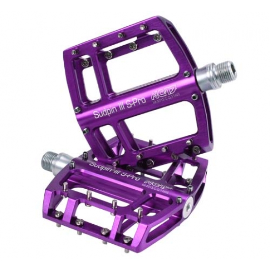 NC-17 Sudpin III S-Pro CNC 15mm hoch Pedal, Präzisionslager purple