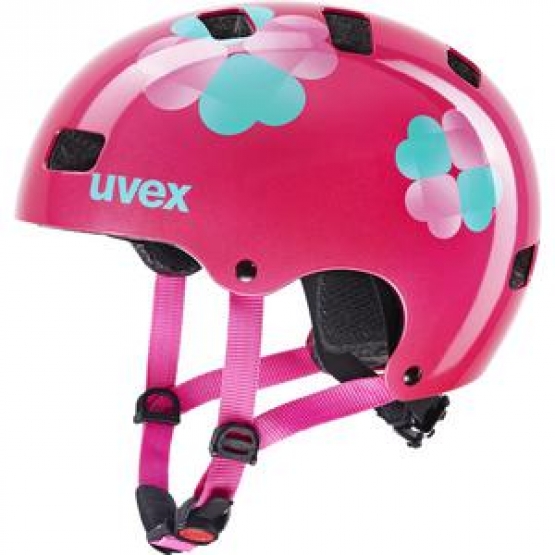 Uvex Kid 3 Helmet pink flower 51-55cm