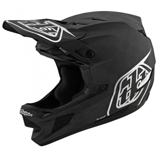 Troy Lee Designs D4 Carbon Helm Stealth  black silver