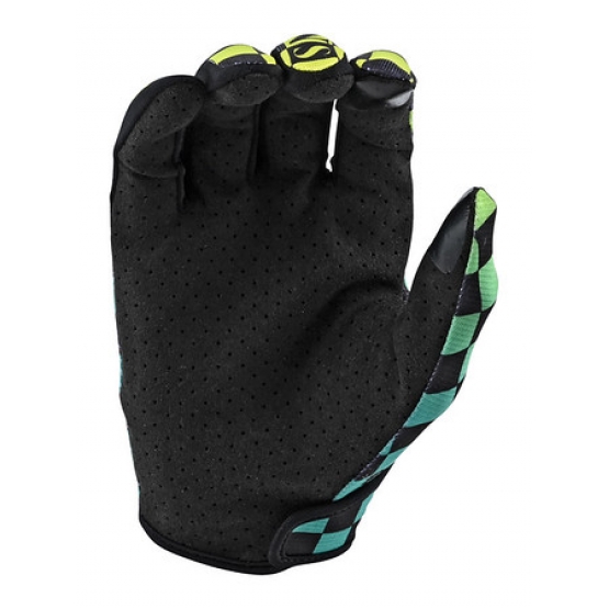 Troy Lee Designs Flowline Handschuh Checkers green black