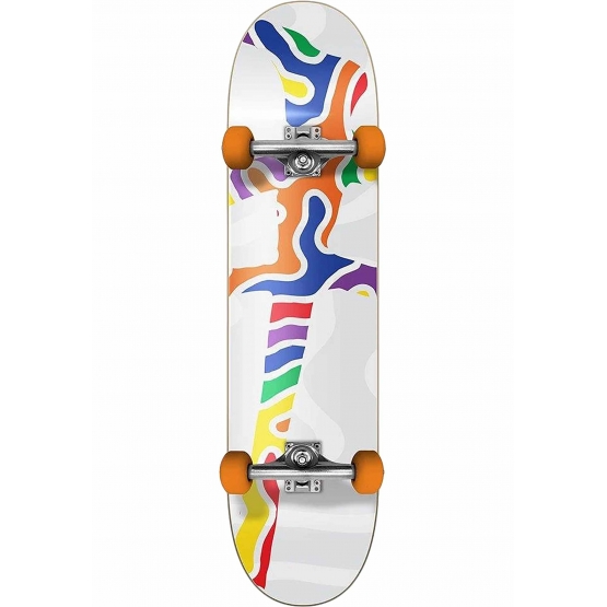 Red-Dragon Skateboards-Complete Squiggle 7.25 white