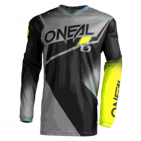 Oneal Element Jersey Racewear V.22 black gray neon yellow S