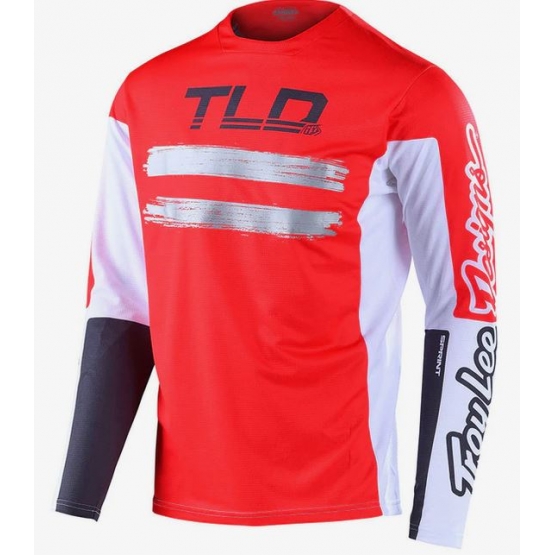 Troy Lee Designs Youth Sprint Jersey Marker red charcoal
