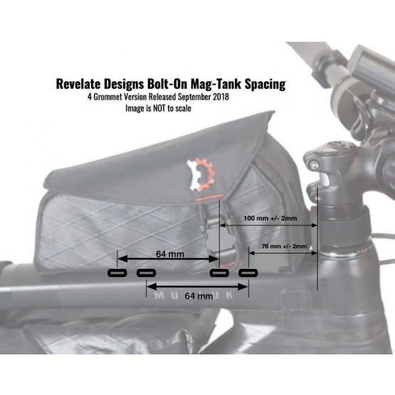 Revelate Designs Mag Tank Bolt On Oberrohrtasche 1L black