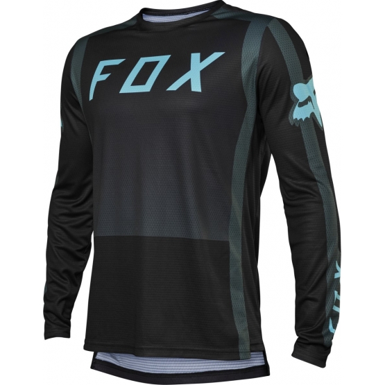 Fox Youth Defend LS Race Jersey emerald