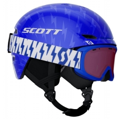 Scott Keeper 2 Helmet + Jr Witty Brille Combo royal blue