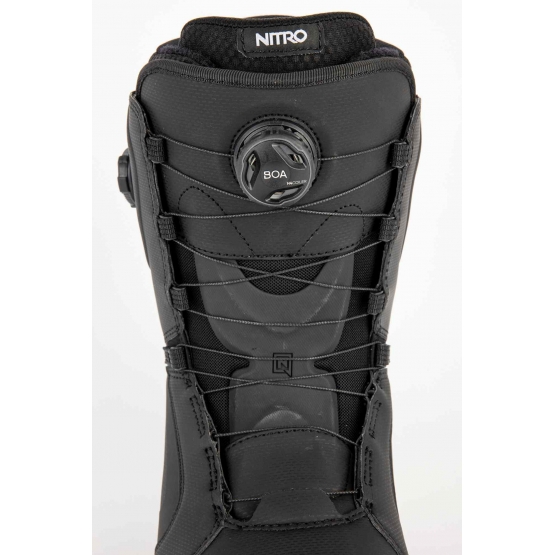 Nitro SET Darkseid Step On BOA Snowboardboot black + Burton Step ON Re:Flex Snowboardbindung black