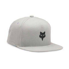 Fox Fox Head Snapback Hat steel grey