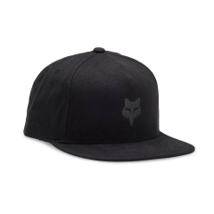 Fox Fox Head Snapback Hat black charcoal