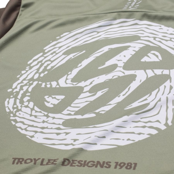 Troy Lee Designs Flowline SS Jersey Flipped olive