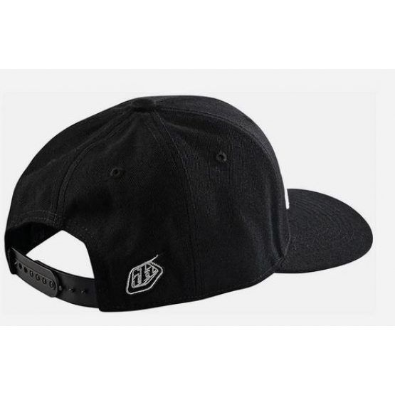 Troy Lee Designs Curved Snapback Cap Signature black white one size