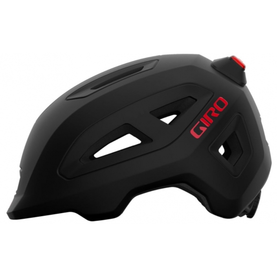 Giro Scamp II LED Youth Helm matte black red S