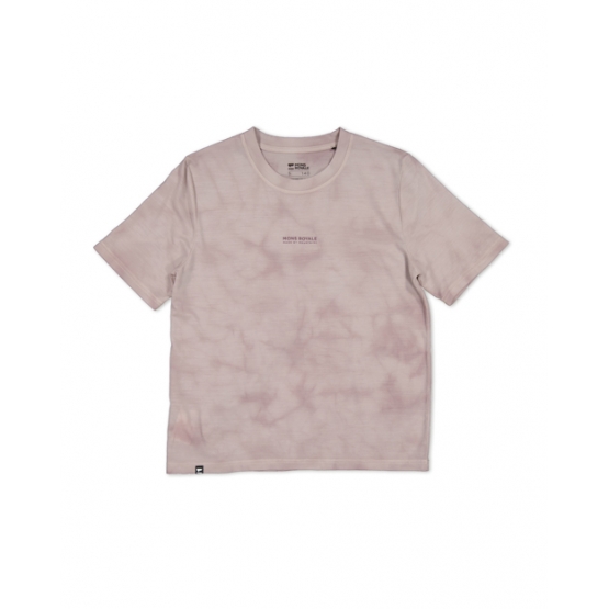 Mons Royal Women Icon Relaxed Tee Garment Dyed Cloud Tie Dye