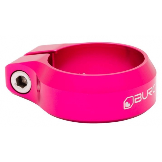 Burgtec Seat Clamp 36.4mm Diameter toxic barbie pink