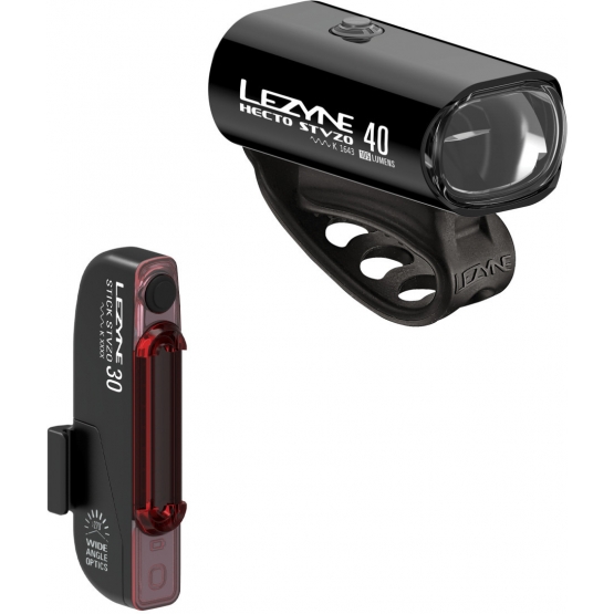 Lezyne Fahrradbeleuchtungsset Hecto Drive 40 StVZO / Stick Drive StVZO