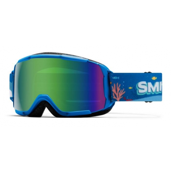 Smith Grom Junior Goggle Cobalt Shark Bait + Green Sol-X Mirror