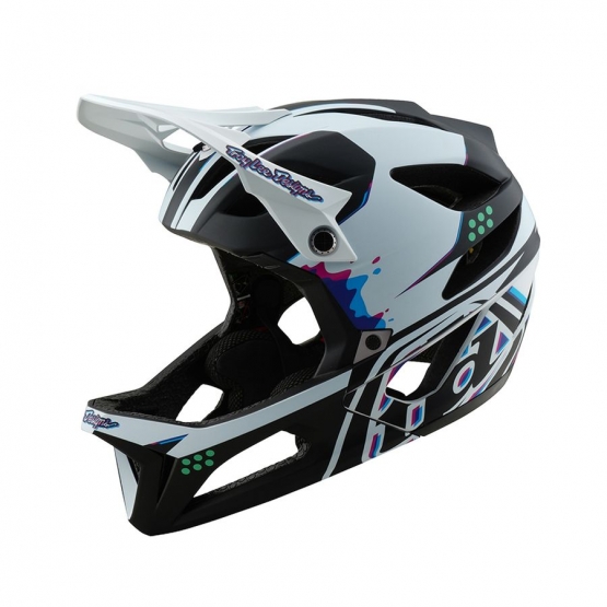 Troy Lee Designs Stage MIPS Helm, Trooper white