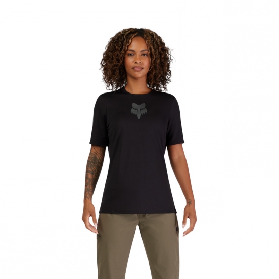 Fox Woman Ranger SS Jersey Fox Head black