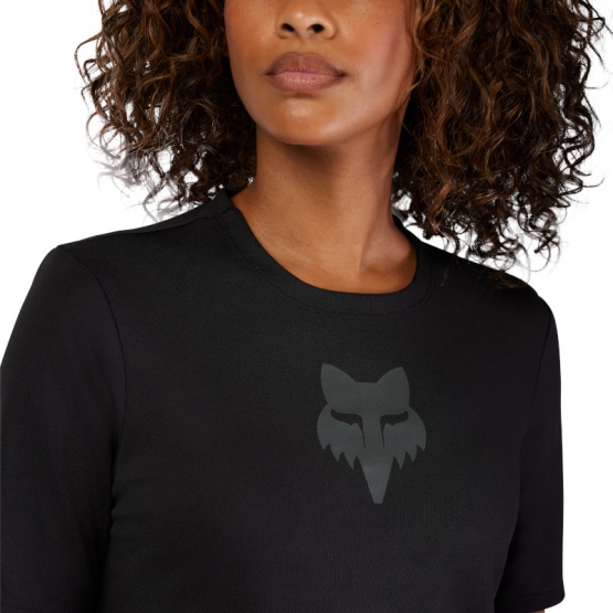 Fox Woman Ranger SS Jersey Fox Head black