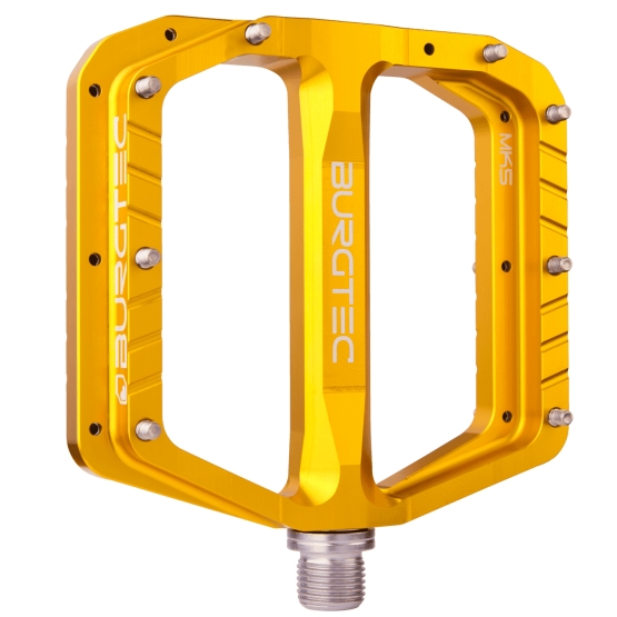 Burgtec Penthouse Flat MK5 Pedals bullion gold