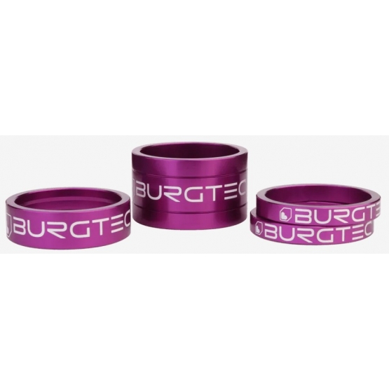 Burgtec Stem Spacer Kit 5mm Spacer x2 10mm Spacer 20mm Spacer purple rain