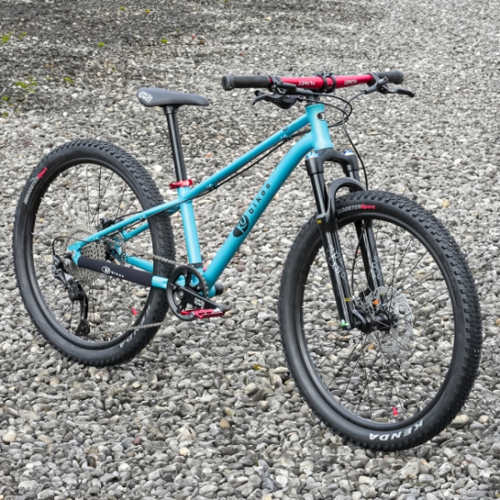 KUbikes 24S MTB Disc türkis laser red