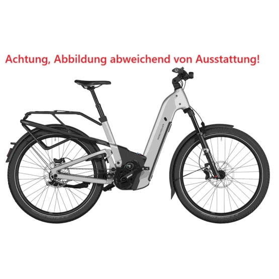 Riese und Müller Homage5 GT pinion 800WH, Cockpit m.RemoteDispl., Gepäcktr., KomfortKit, Zus.Schlosskette m.Tasche, RX Chip  warm silver 51cm