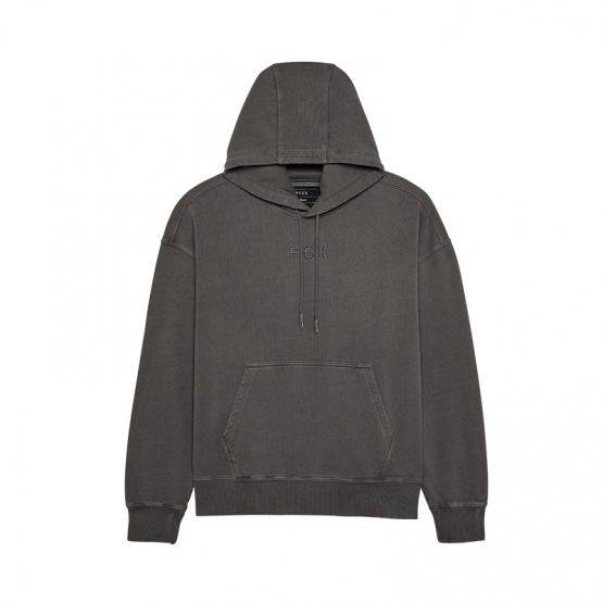 Fox Wordmark Oversized Fleece PO pewter