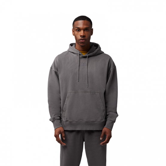 Fox Wordmark Oversized Fleece PO pewter