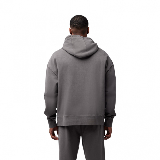 Fox Wordmark Oversized Fleece PO pewter