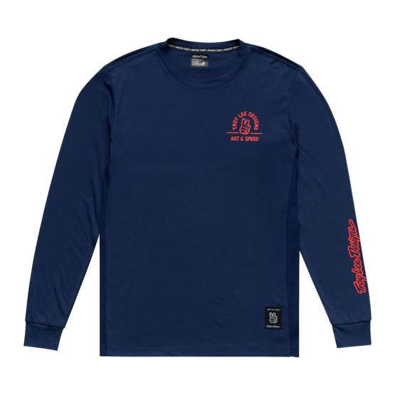 Troy Lee Designs Skyline LS Ride Tee Locals midnight