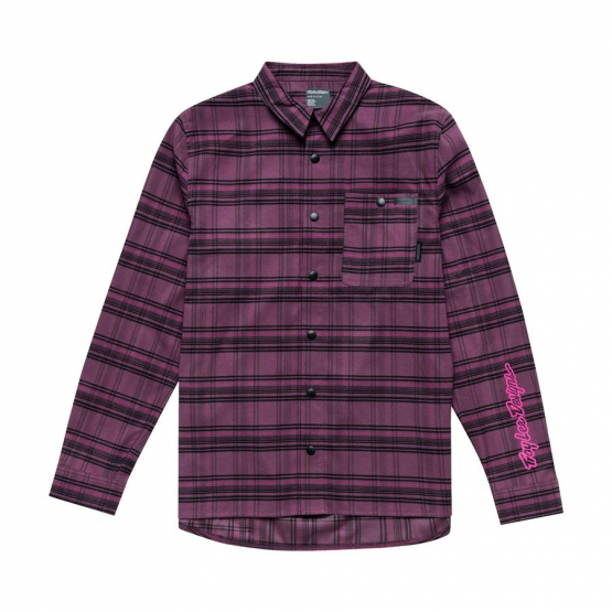 Troy Lee Designs Grind Flannel YD Plaid deep purple