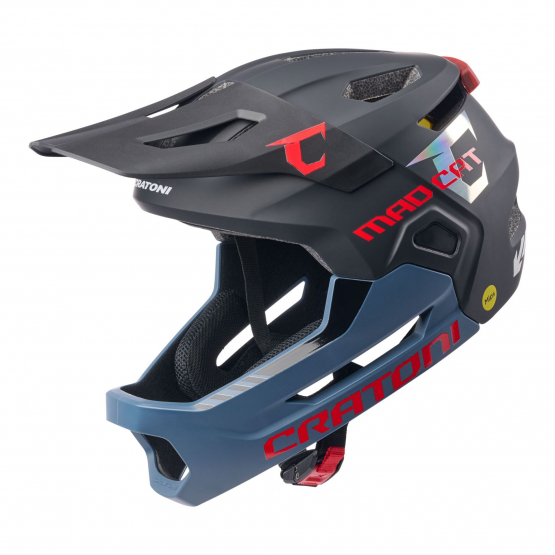 Cratoni MadCat MIPS Junior Helm gunmetal-red matt S-M 49-56cm