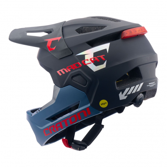 Cratoni MadCat MIPS Junior Helm gunmetal-red matt S-M 49-56cm