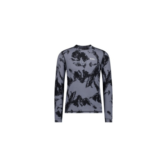 Mons Royal Cascade Merino Base Layer Longsleeve mtn pixel grey