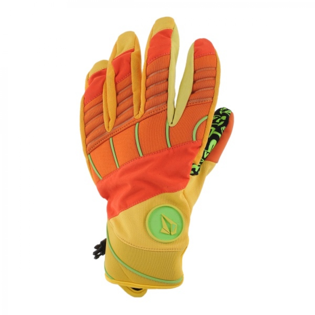 Volcom Hypnotized Neopren Pipe Glove Ski/Snowboardhandschuh gelb/orange NEU 